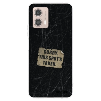 Picasee silikónový prehľadný obal pre Motorola Moto G53 5G - SORRY