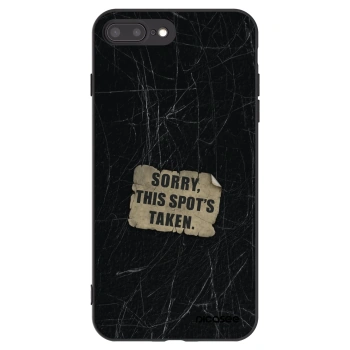 Picasee silikónový čierny obal pre Apple iPhone 7 Plus - SORRY