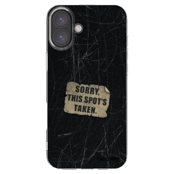 Picasee silikónový prehľadný obal pre Apple iPhone 16 Plus - SORRY