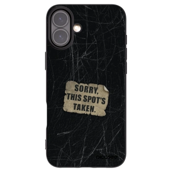 Picasee silikónový čierny obal pre Apple iPhone 16 Plus - SORRY