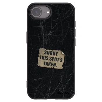 Picasee silikónový čierny obal pre Apple iPhone 16e - SORRY