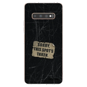 Picasee silikónový prehľadný obal pre Samsung Galaxy S10 Plus G975 - SORRY