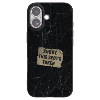 Picasee silikónový čierny obal pre Apple iPhone 17 - SORRY