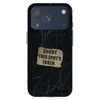 Picasee silikónový prehľadný obal pre Apple iPhone 17 Pro - SORRY
