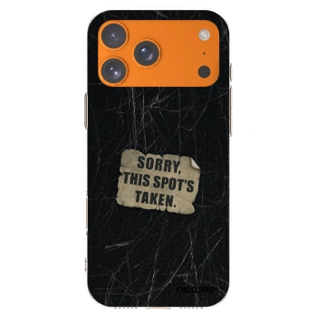 Picasee silikónový prehľadný obal pre Apple iPhone 17 Pro Max - SORRY