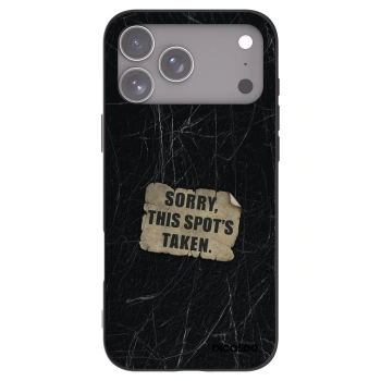 Picasee silikónový čierny obal pre Apple iPhone 17 Pro Max - SORRY