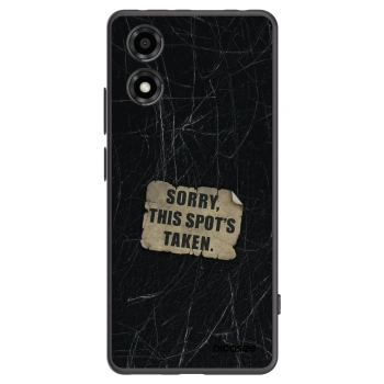 Picasee silikónový čierny obal pre Motorola Moto E14 - SORRY