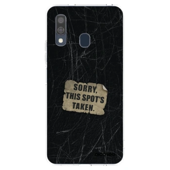 Picasee silikónový prehľadný obal pre Samsung Galaxy A40 A405F - SORRY