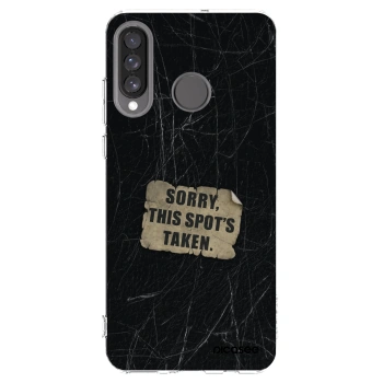 Picasee silikónový prehľadný obal pre Huawei P30 Lite - SORRY