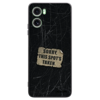 Picasee silikónový čierny obal pre Motorola Moto G06 - SORRY