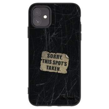 Picasee silikónový čierny obal pre Apple iPhone 11 - SORRY
