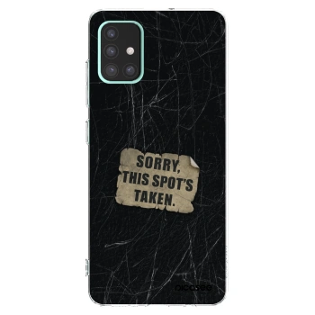 Picasee silikónový prehľadný obal pre Samsung Galaxy A51 A515F - SORRY