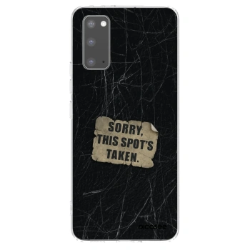 Picasee silikónový prehľadný obal pre Samsung Galaxy S20 G980F - SORRY