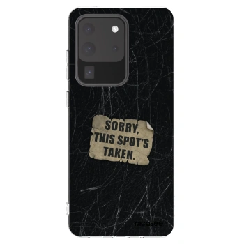 Picasee silikónový prehľadný obal pre Samsung Galaxy S20 Ultra 5G G988F - SORRY