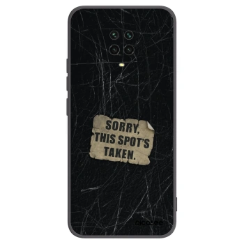 Picasee silikónový čierny obal pre Xiaomi Redmi Note 9 Pro - SORRY