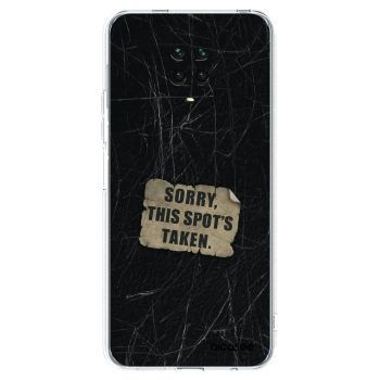 Picasee silikónový prehľadný obal pre Xiaomi Redmi Note 9S - SORRY