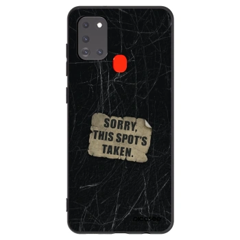 Picasee silikónový čierny obal pre Samsung Galaxy A21s - SORRY