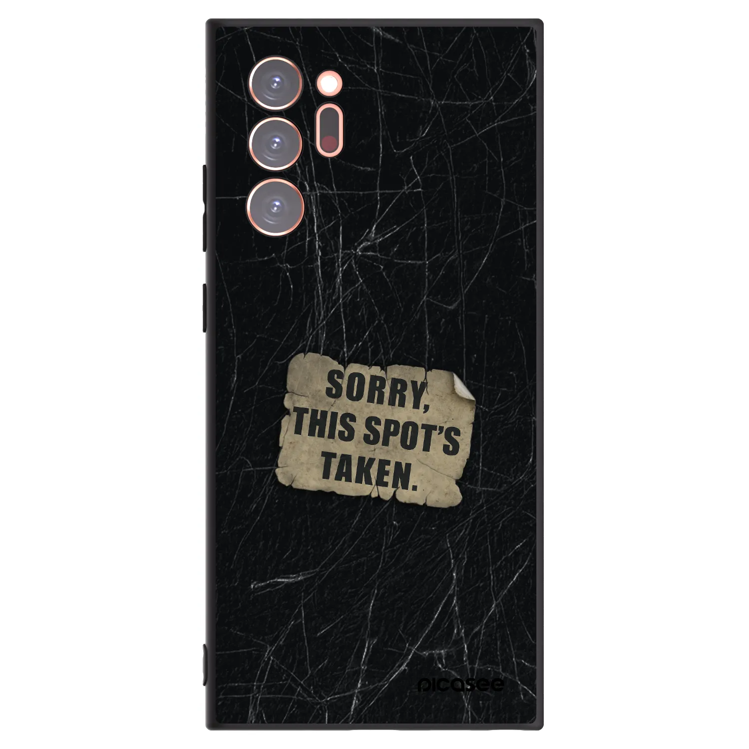 Picasee silikónový čierny obal pre Samsung Galaxy Note 20 Ultra - SORRY