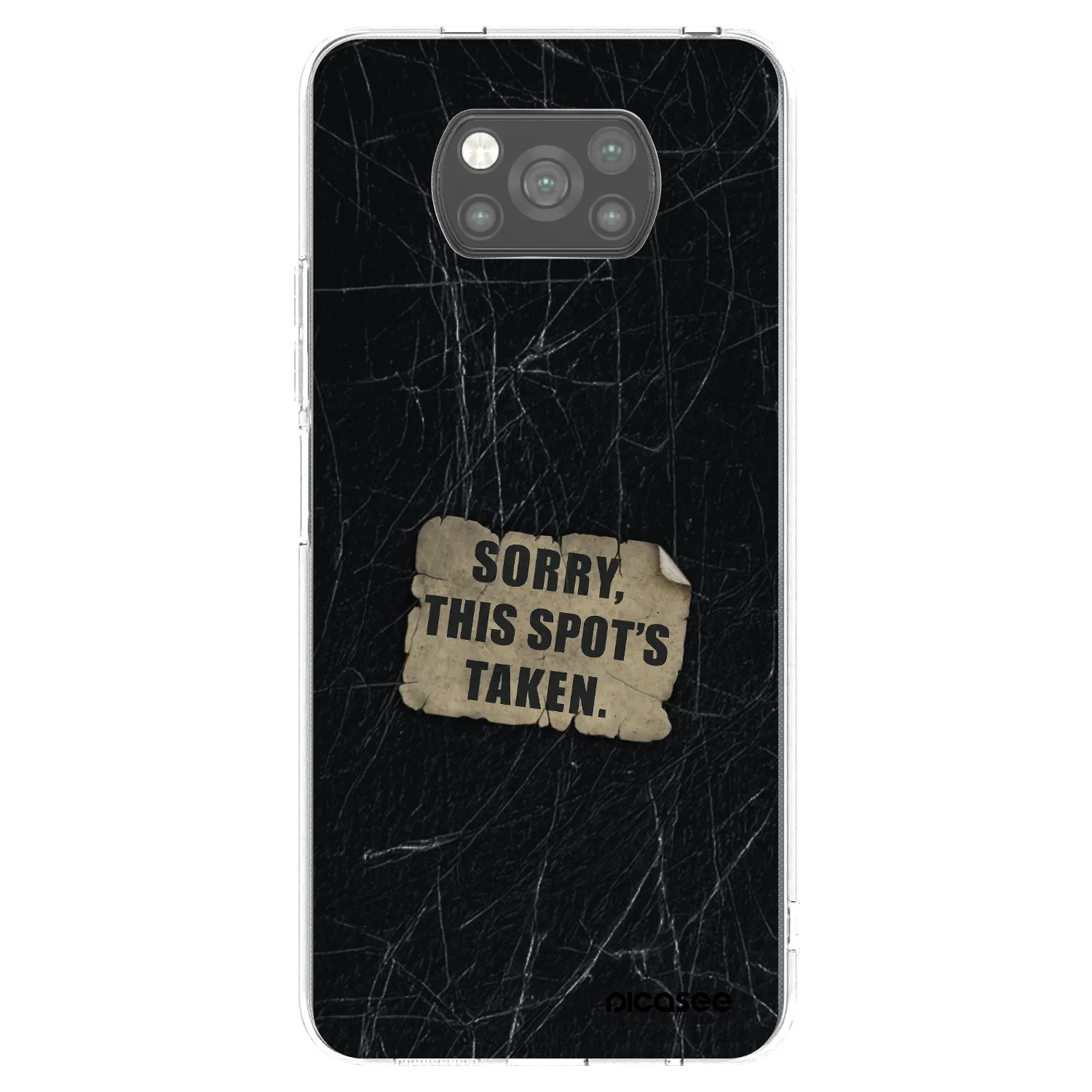 Picasee silikónový čierny obal pre Xiaomi Poco X3 - SORRY