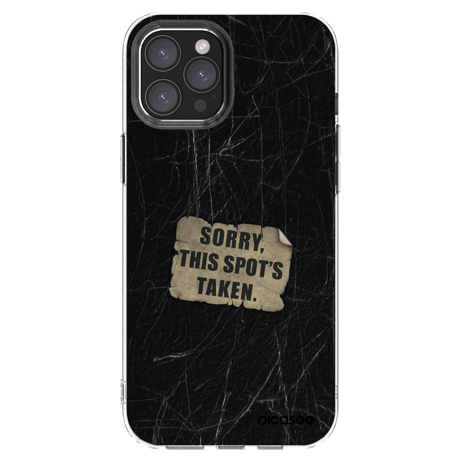Silikónový prehľadný obal pre Apple iPhone 12 Pro Max - SORRY