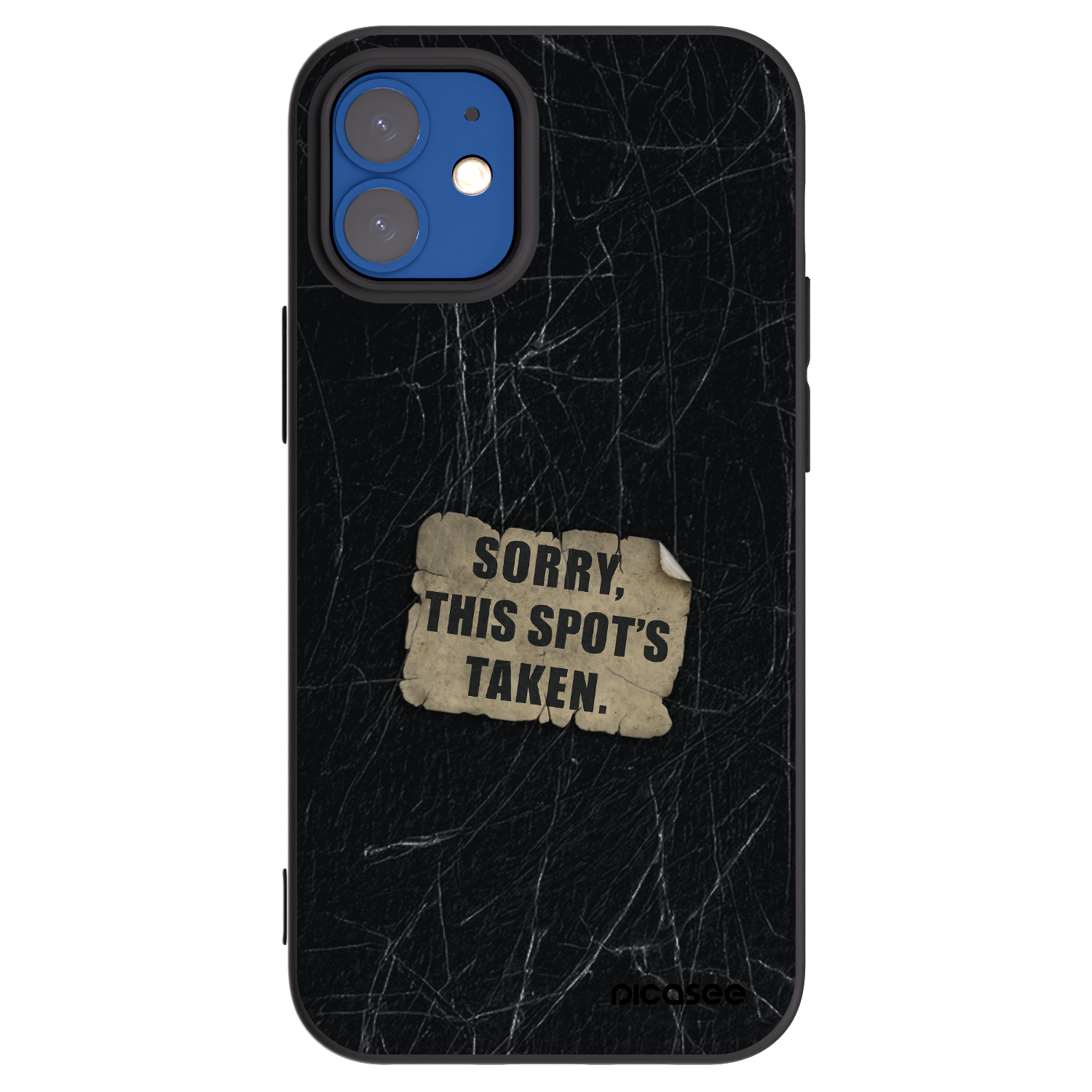 Picasee silikónový čierny obal pre Apple iPhone 12 mini - SORRY