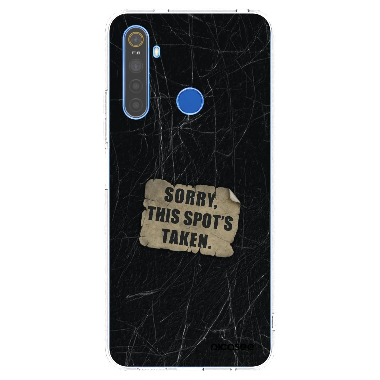 Picasee silikónový prehľadný obal pre Realme 5 - SORRY