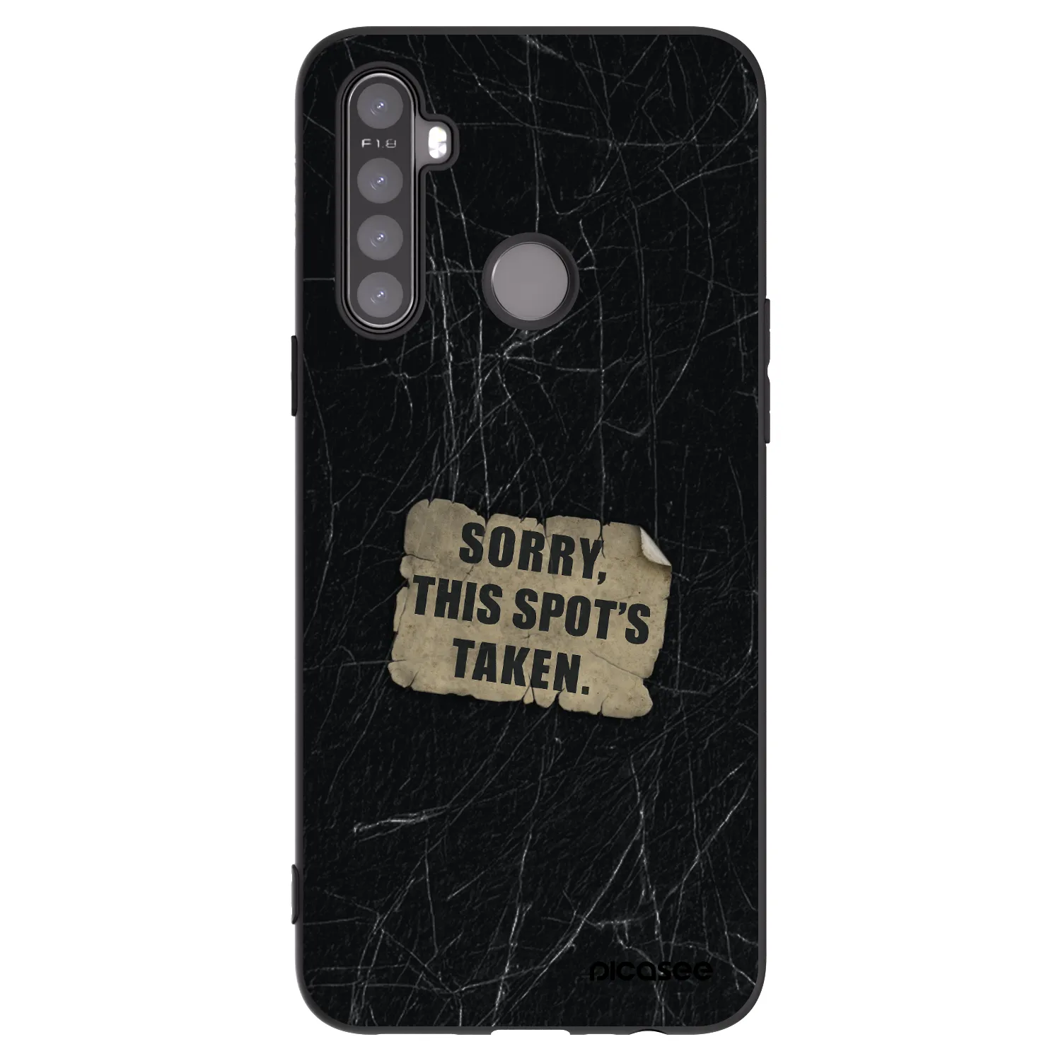 Picasee silikónový čierny obal pre Realme 5 - SORRY