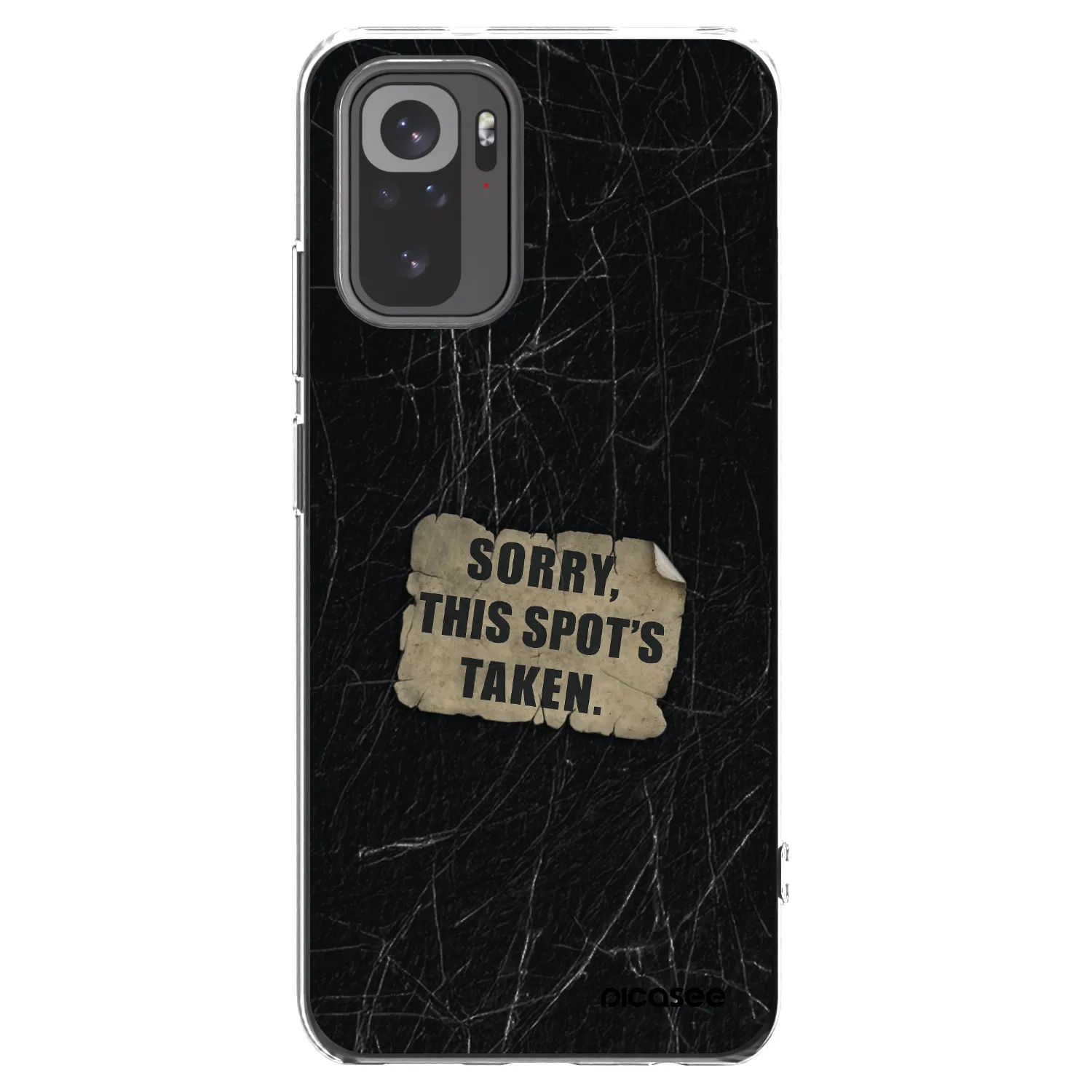 Picasee silikónový prehľadný obal pre Xiaomi Redmi Note 10 - SORRY