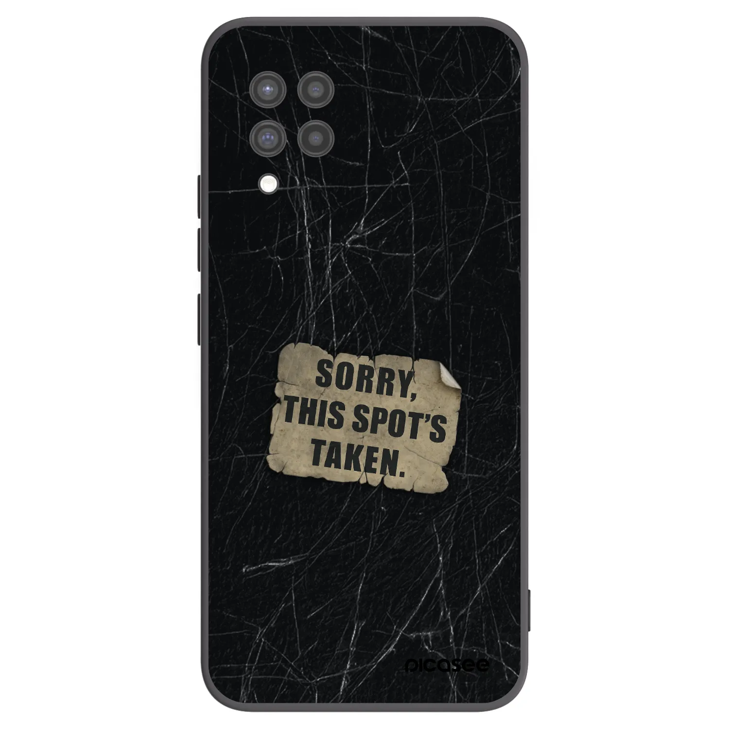 Picasee silikónový čierny obal pre Samsung Galaxy A42 A426B - SORRY