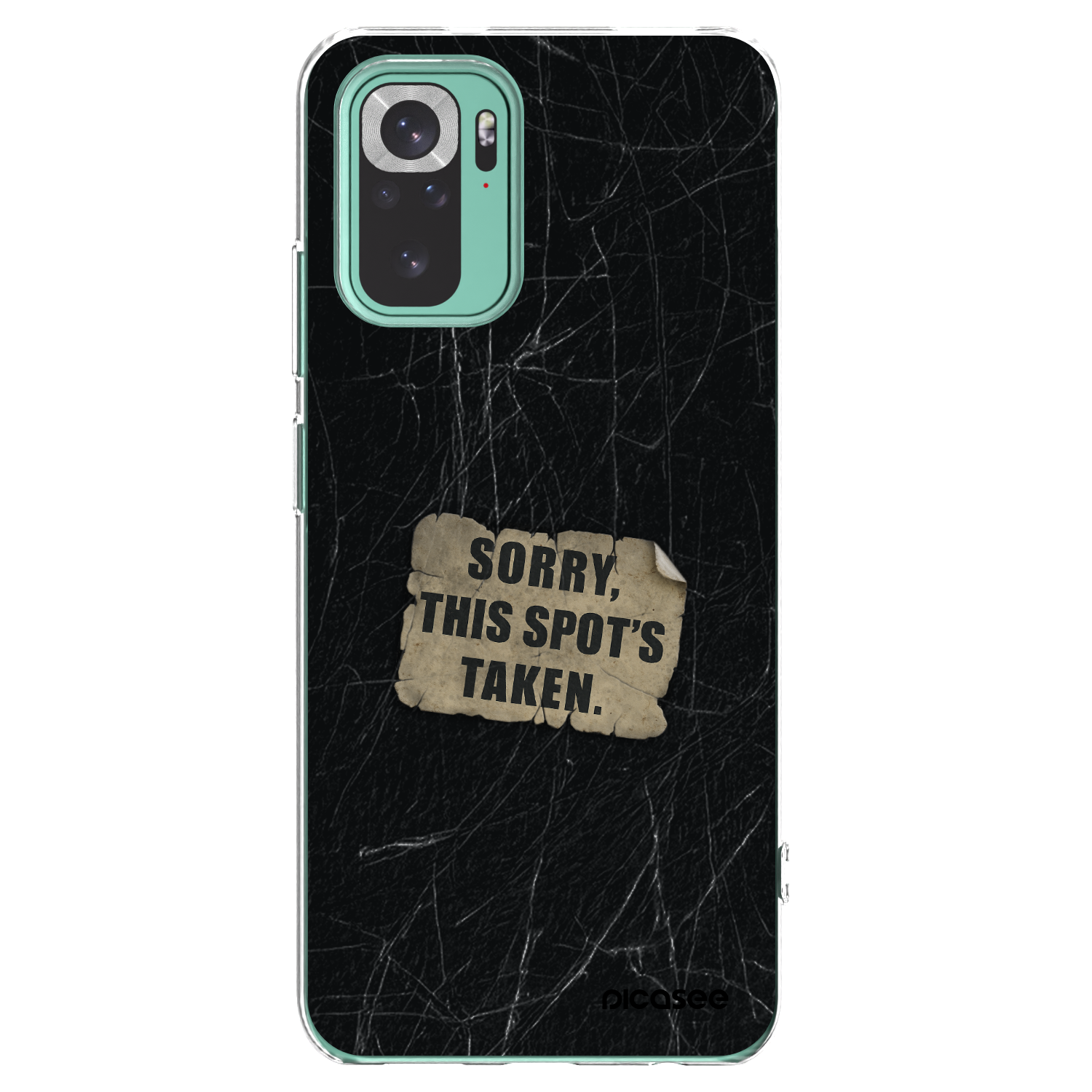 Picasee silikónový prehľadný obal pre Xiaomi Redmi Note 10 Pro - SORRY