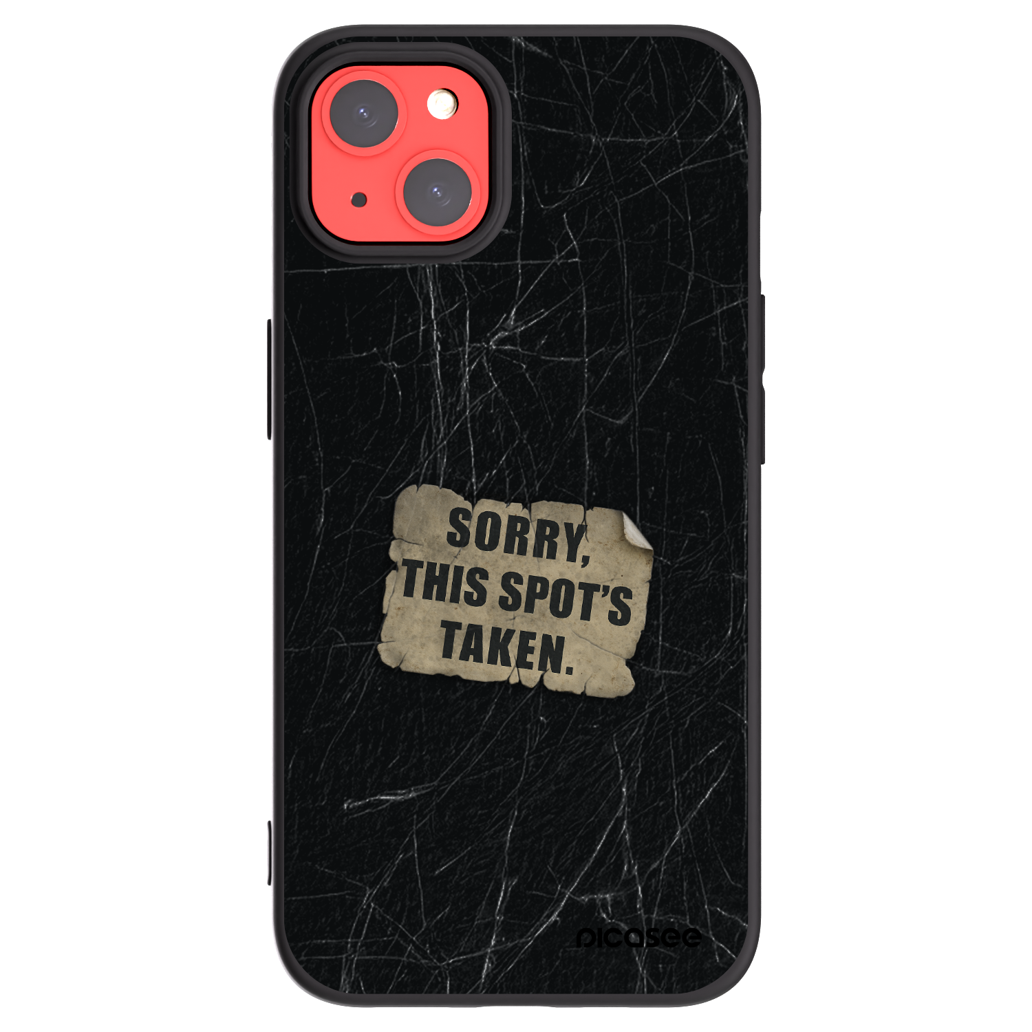 Picasee silikónový čierny obal pre Apple iPhone 13 - SORRY