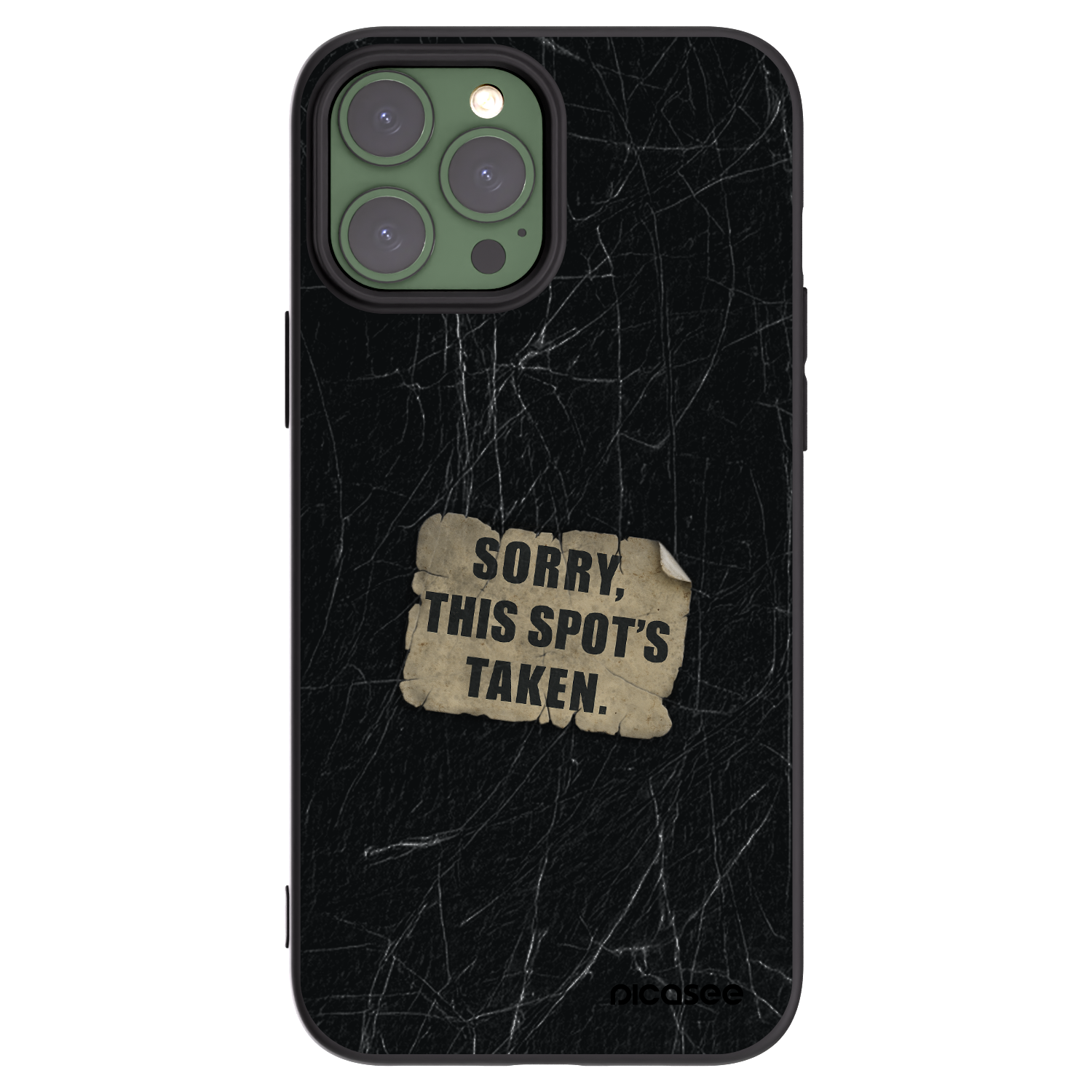 Silikónový čierny obal pre Apple iPhone 13 Pro Max - SORRY