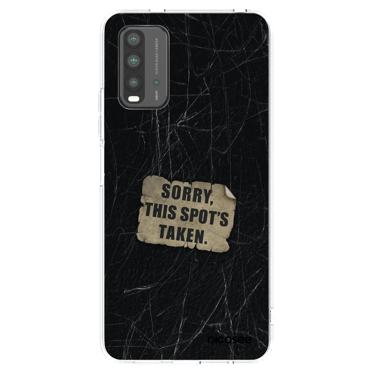 Silikónový prehľadný obal pre Xiaomi Redmi 9T - SORRY