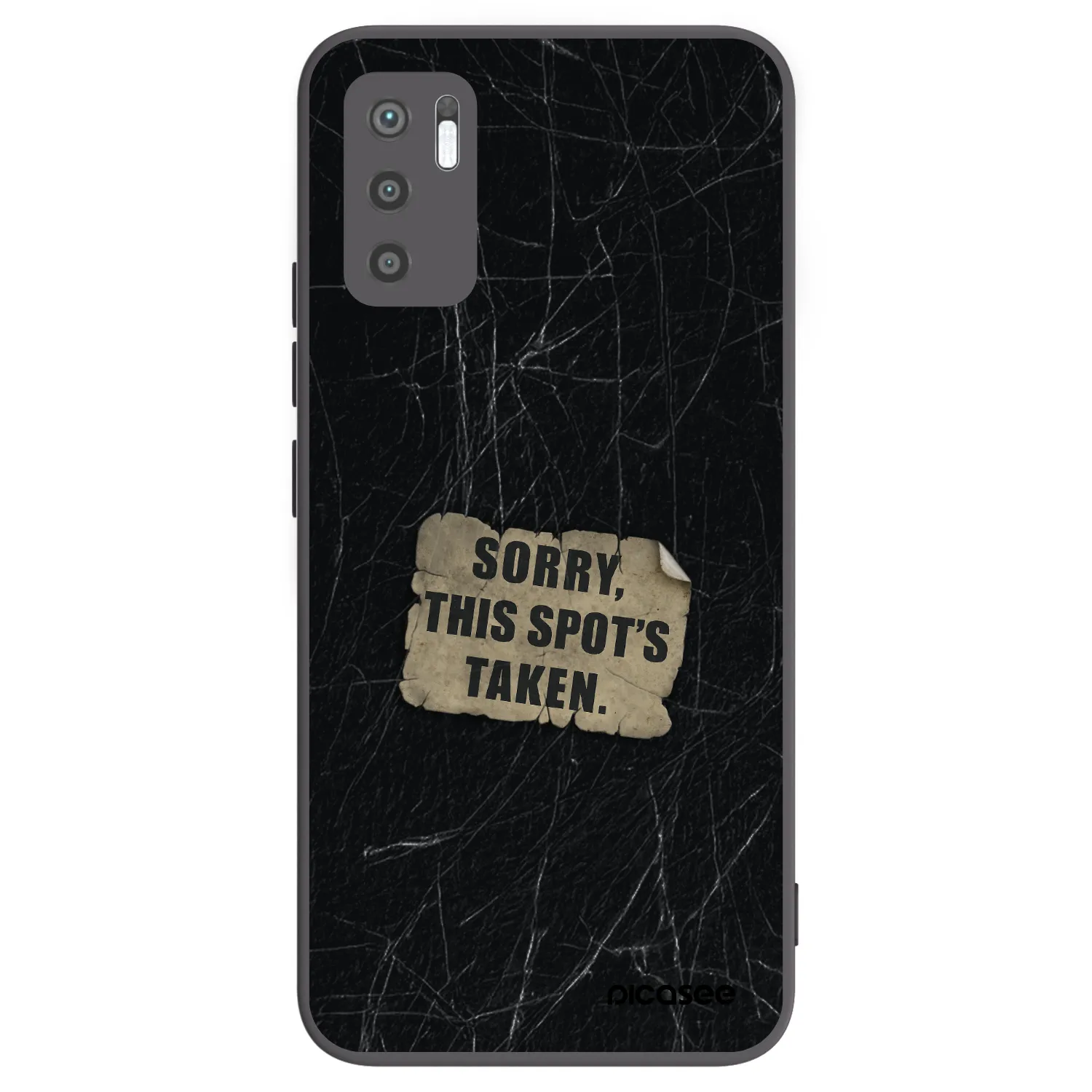 Picasee silikónový čierny obal pre Xiaomi Redmi Note 10 5G - SORRY