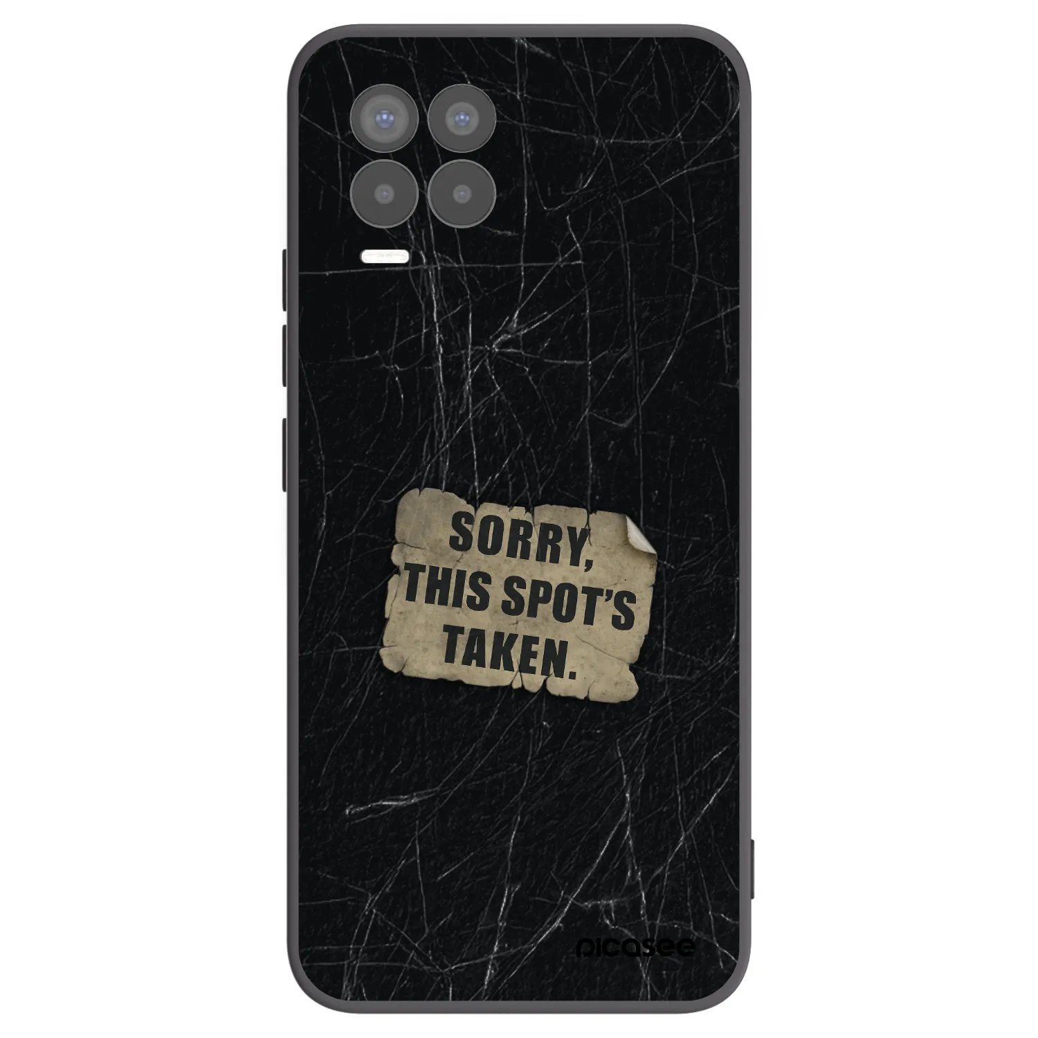 Picasee silikónový čierny obal pre Realme 8 4G - SORRY