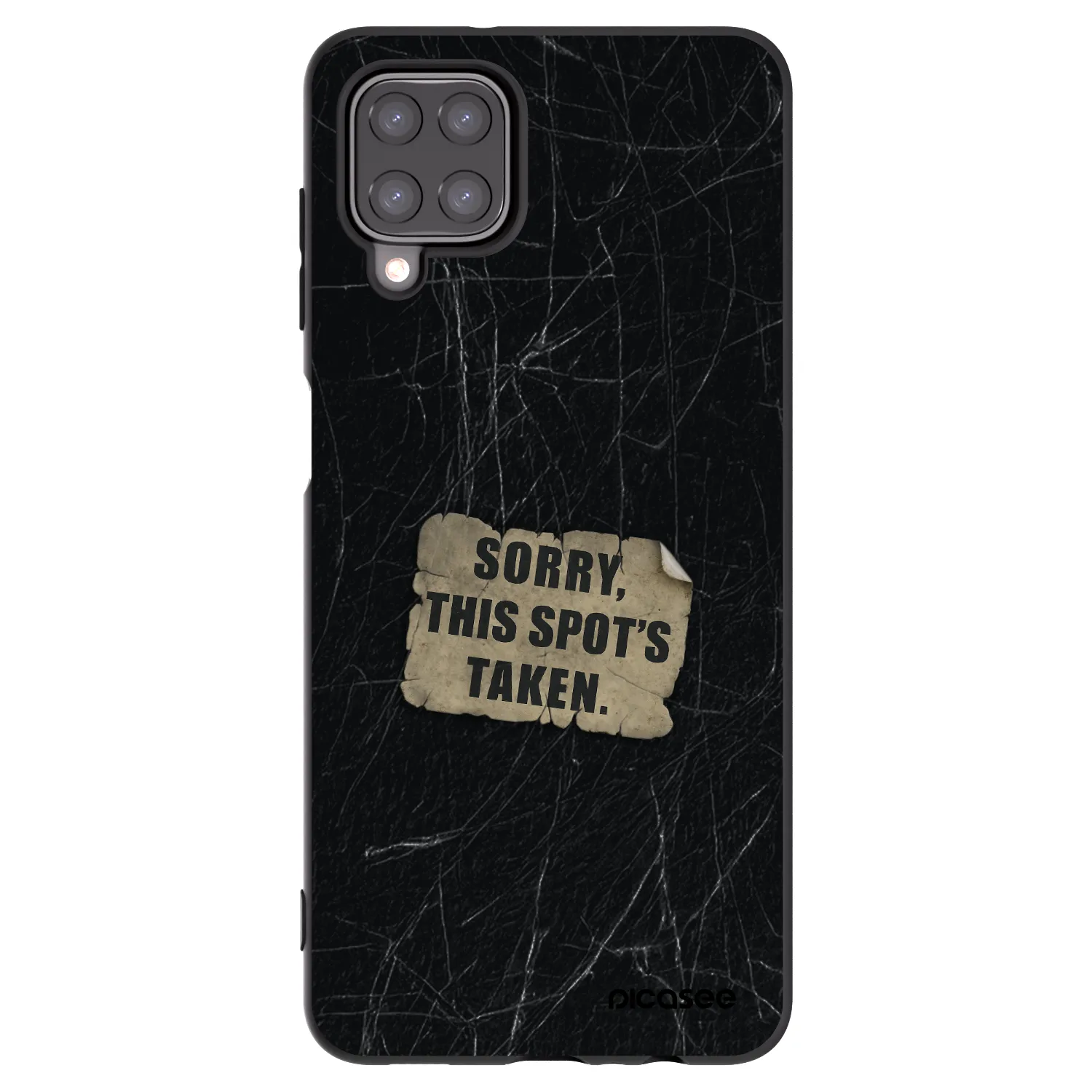 Picasee silikónový čierny obal pre Samsung Galaxy M12 M127F - SORRY