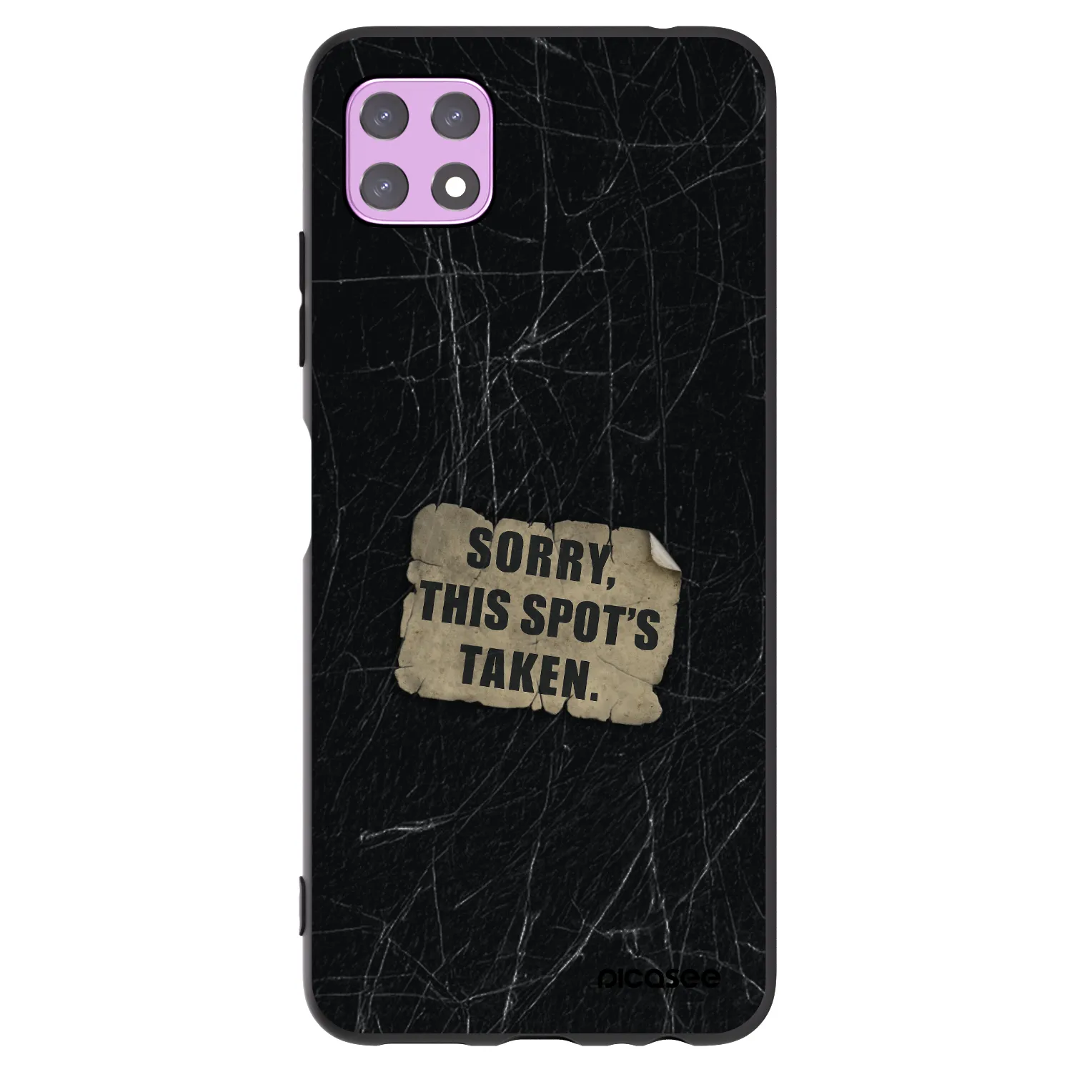 Picasee silikónový čierny obal pre Samsung Galaxy A22 A226B 5G - SORRY