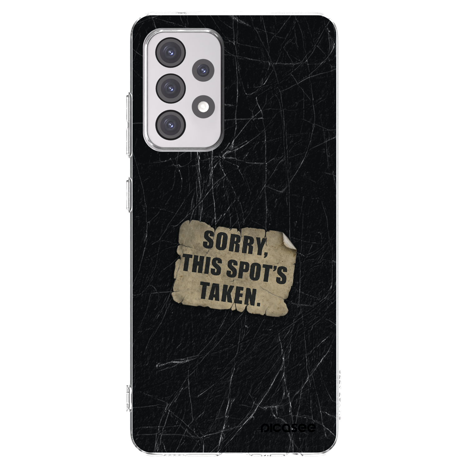Picasee silikónový prehľadný obal pre Samsung Galaxy A52s 5G A528B - SORRY