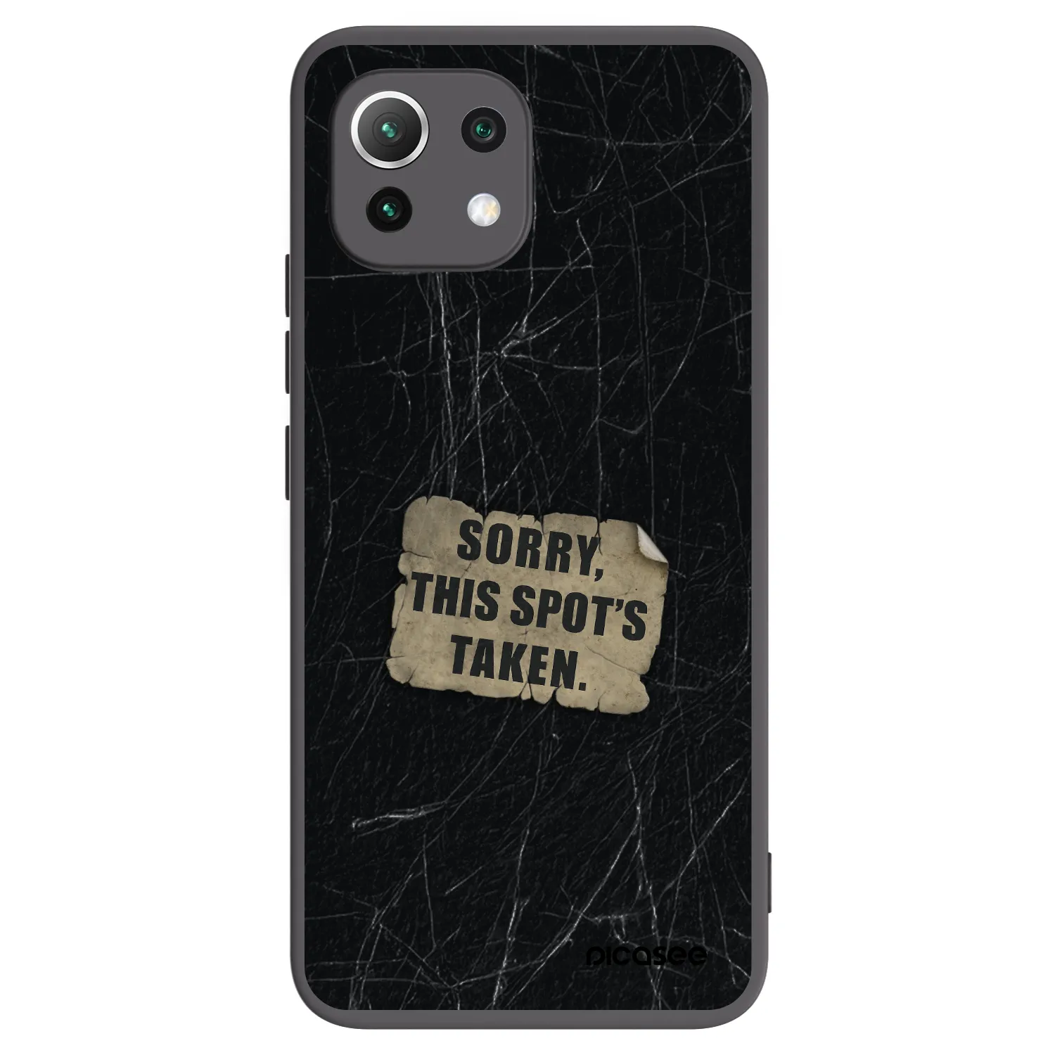 Picasee silikónový čierny obal pre Xiaomi 11 Lite 5G NE - SORRY