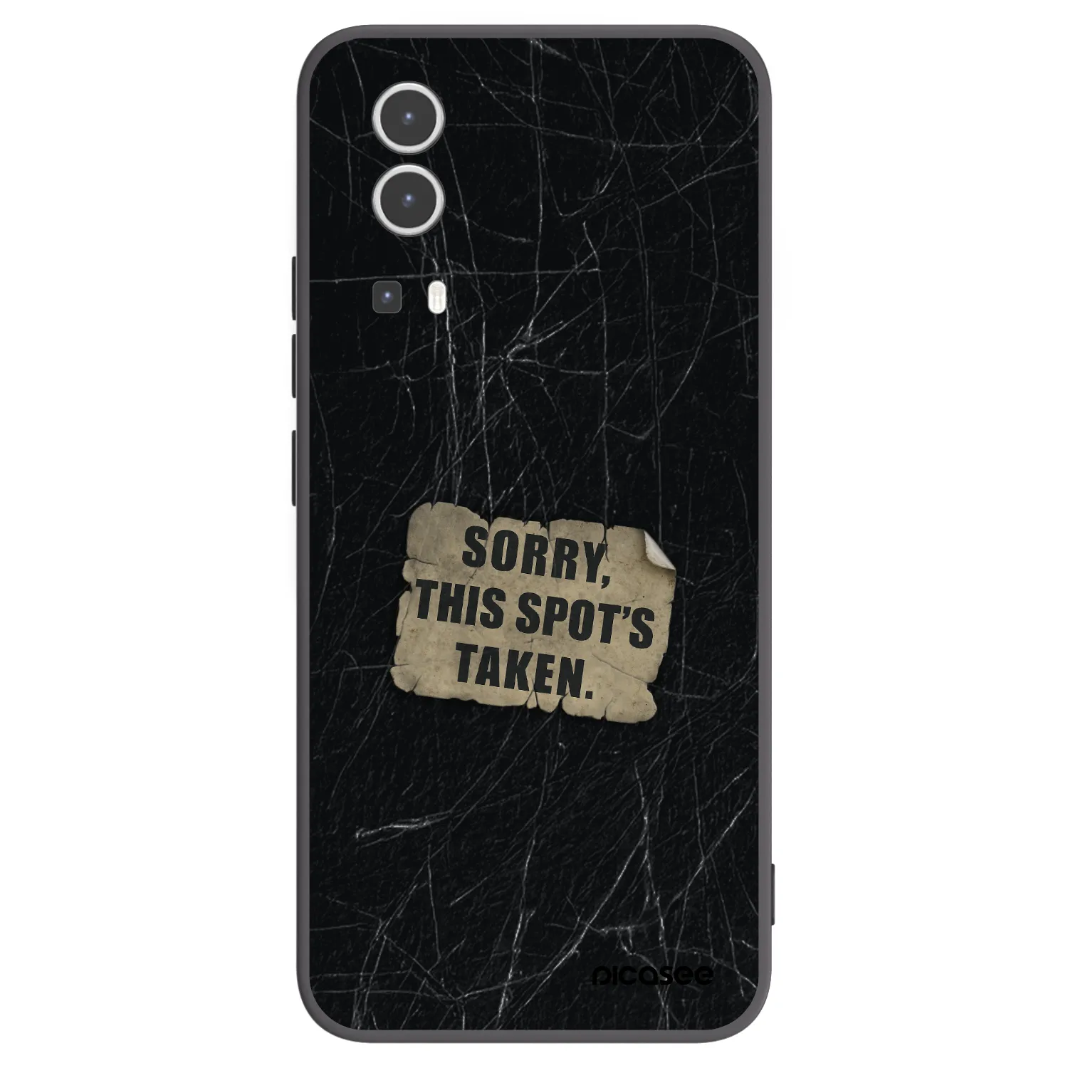 Picasee silikónový čierny obal pre Vivo Y72 5G - SORRY
