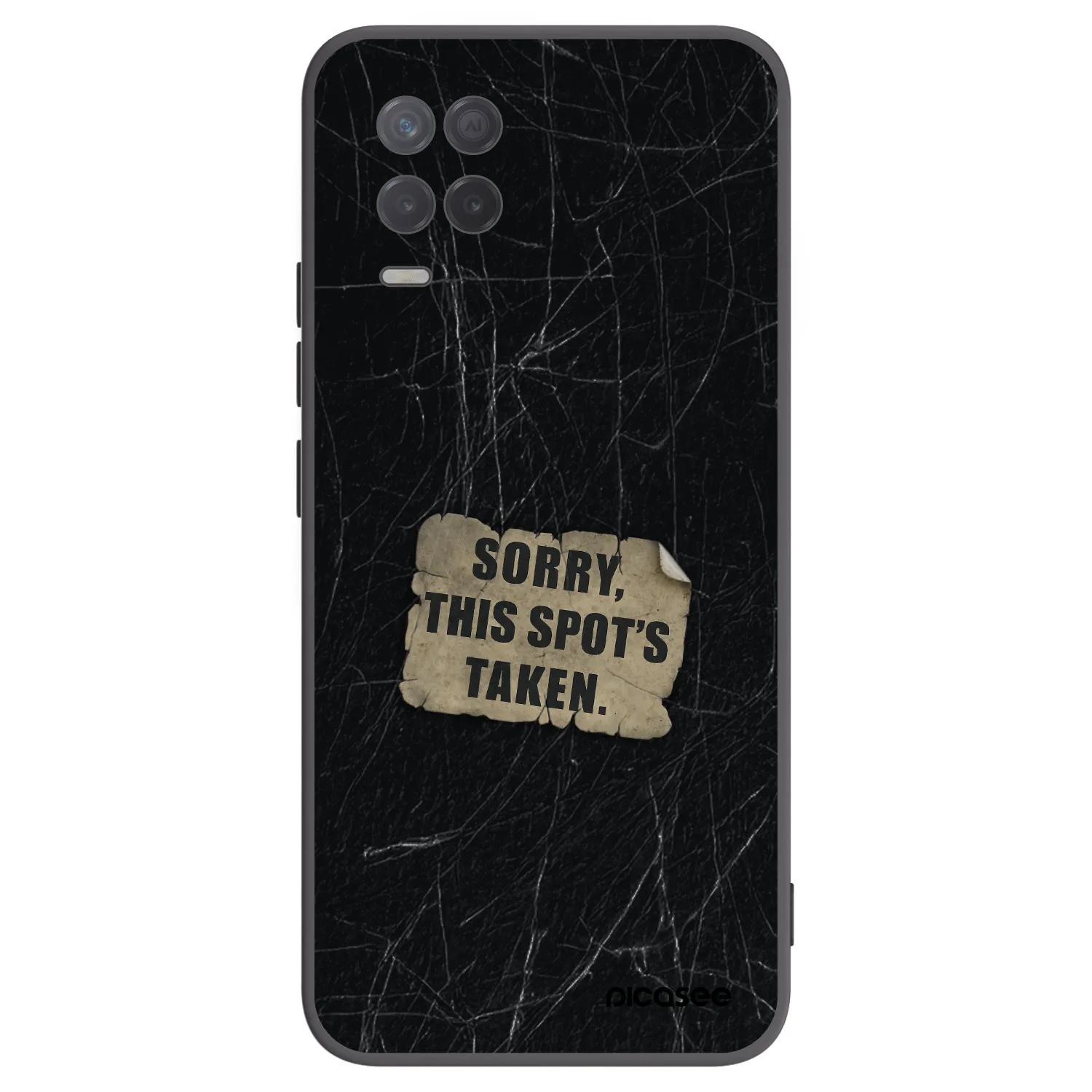 Picasee silikónový čierny obal pre Realme 8 5G - SORRY