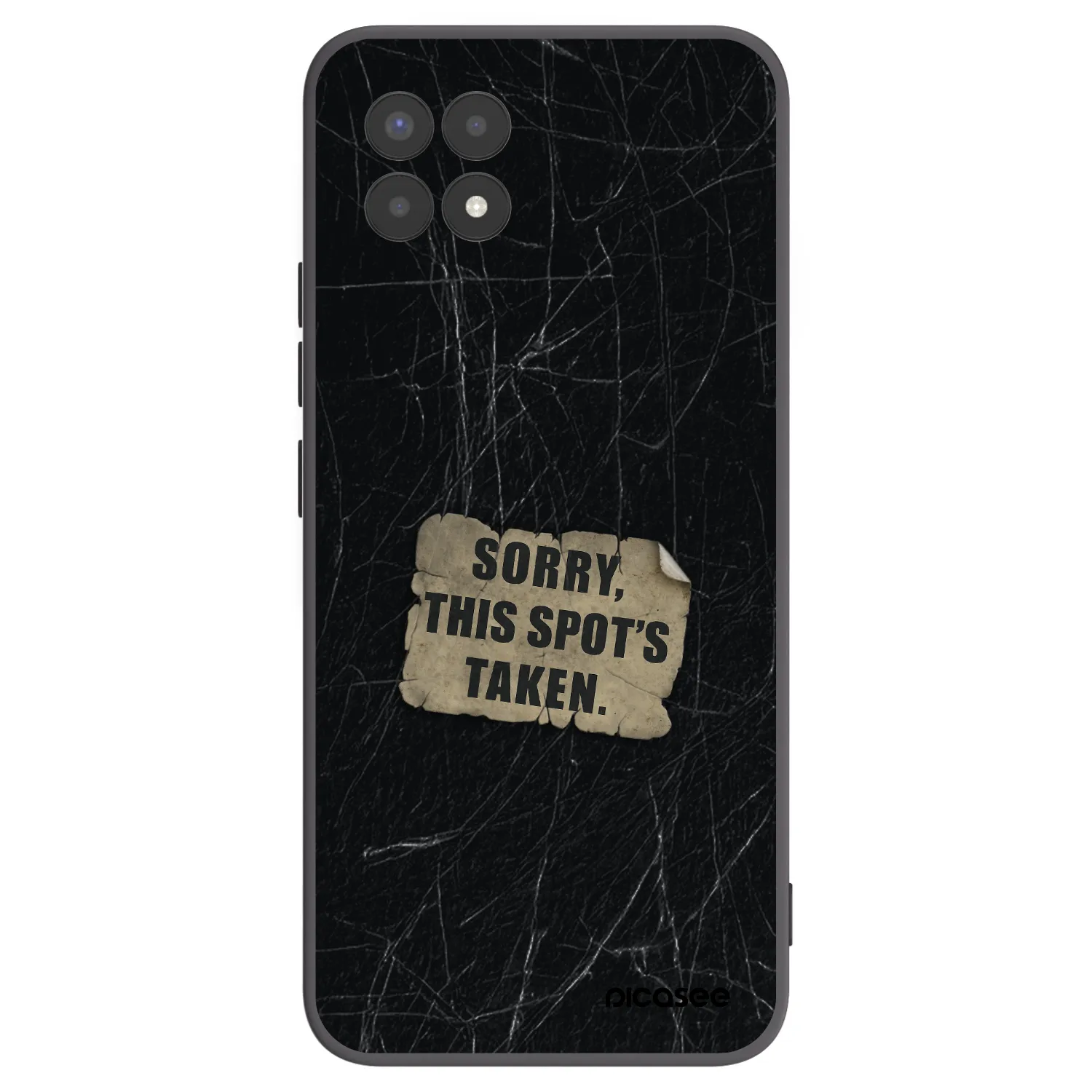 Picasee silikónový čierny obal pre Realme 8i - SORRY