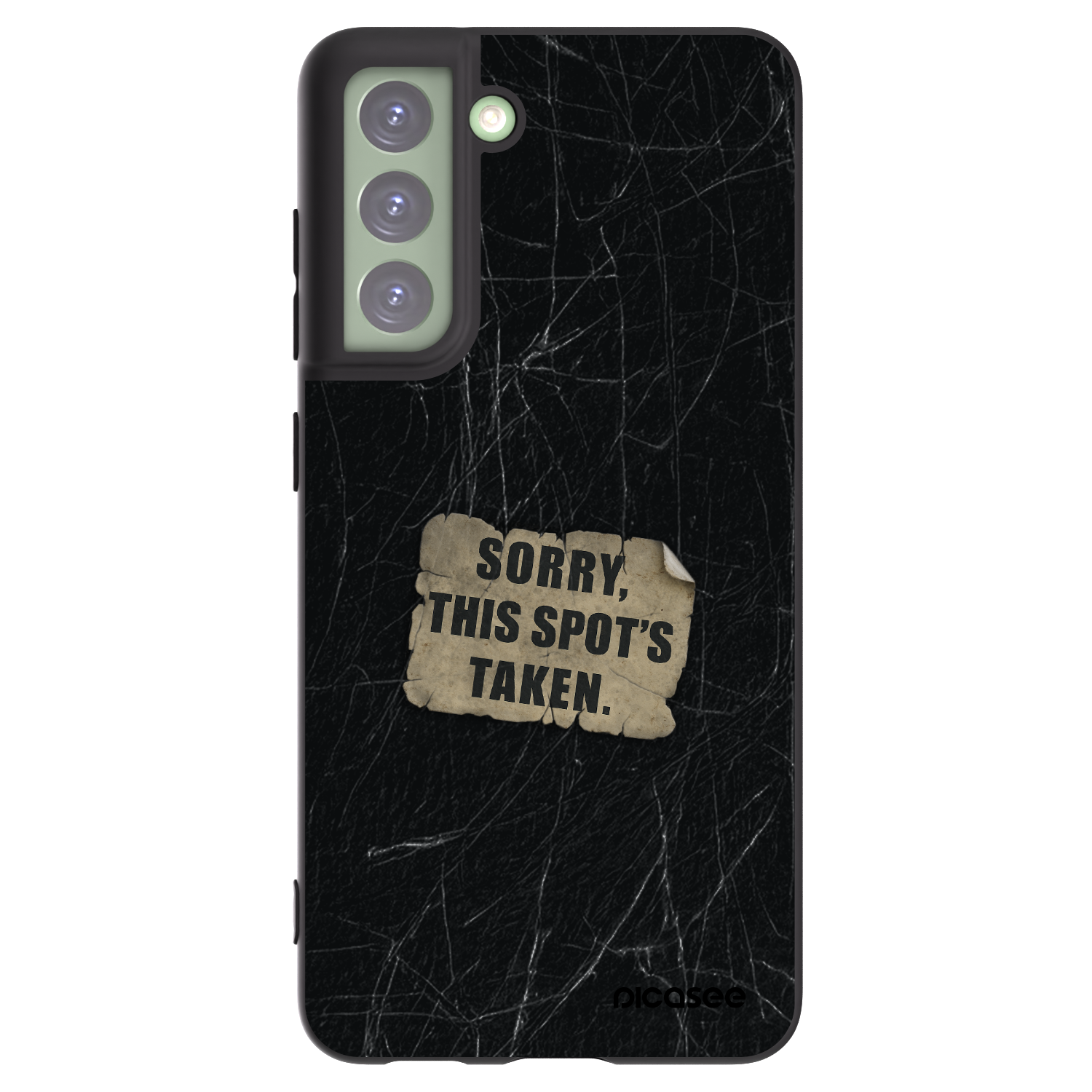 Picasee silikónový čierny obal pre Samsung Galaxy S21 FE 5G - SORRY