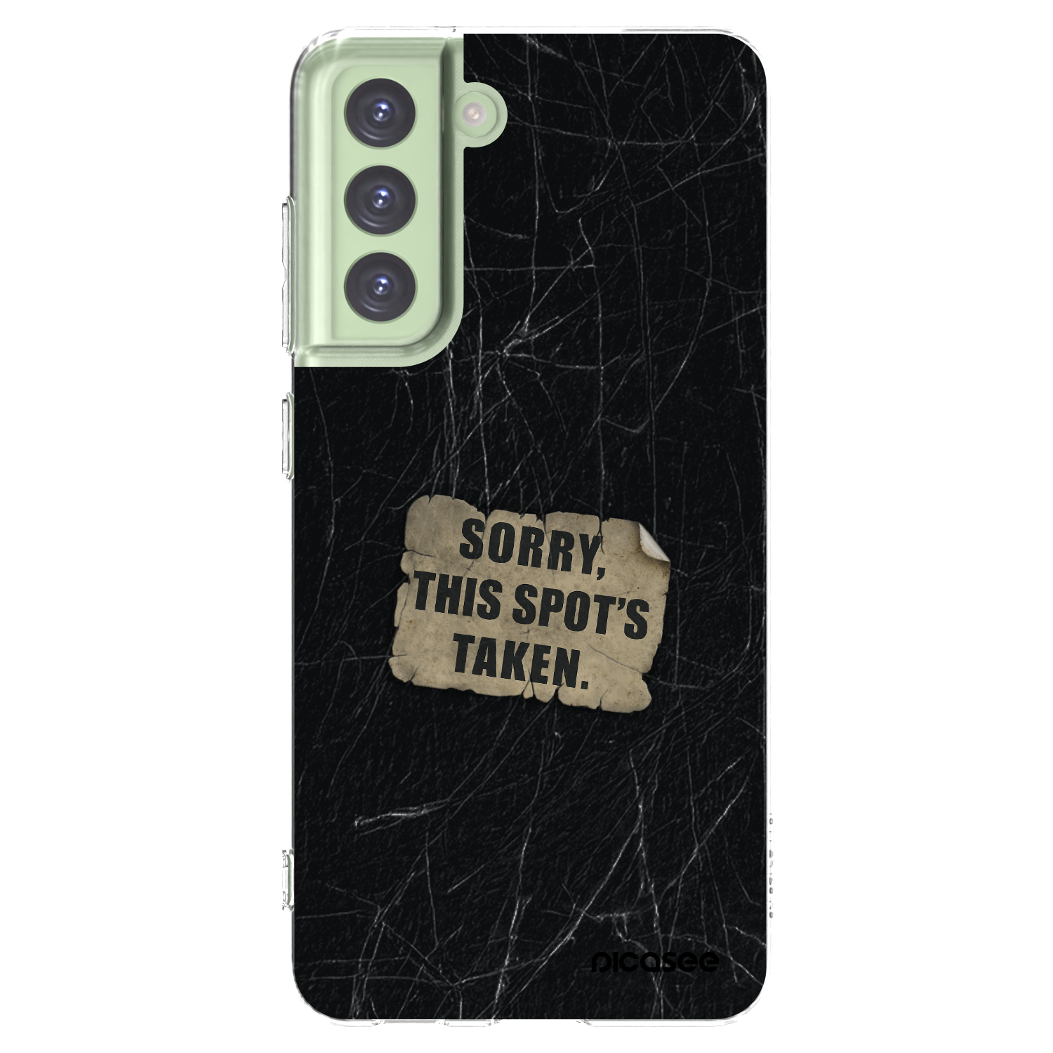 Picasee silikónový prehľadný obal pre Samsung Galaxy S21 FE 5G - SORRY