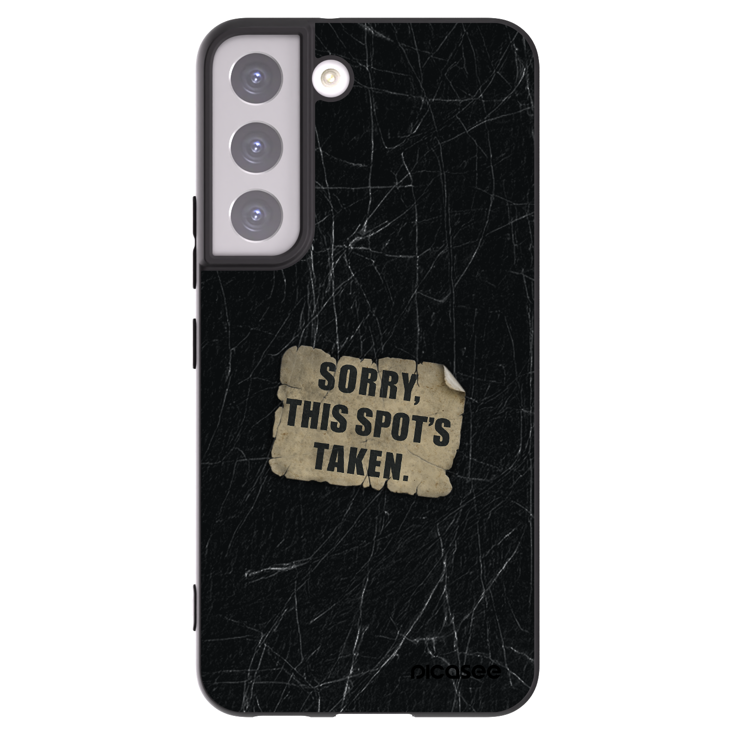 Picasee silikónový čierny obal pre Samsung Galaxy S22 5G - SORRY