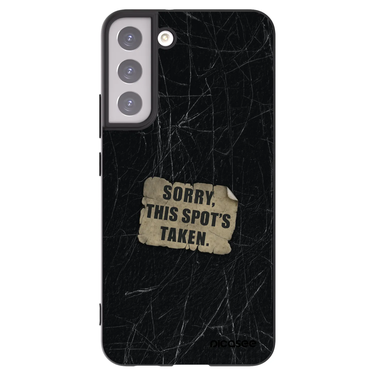 Picasee silikónový čierny obal pre Samsung Galaxy S22+ 5G - SORRY