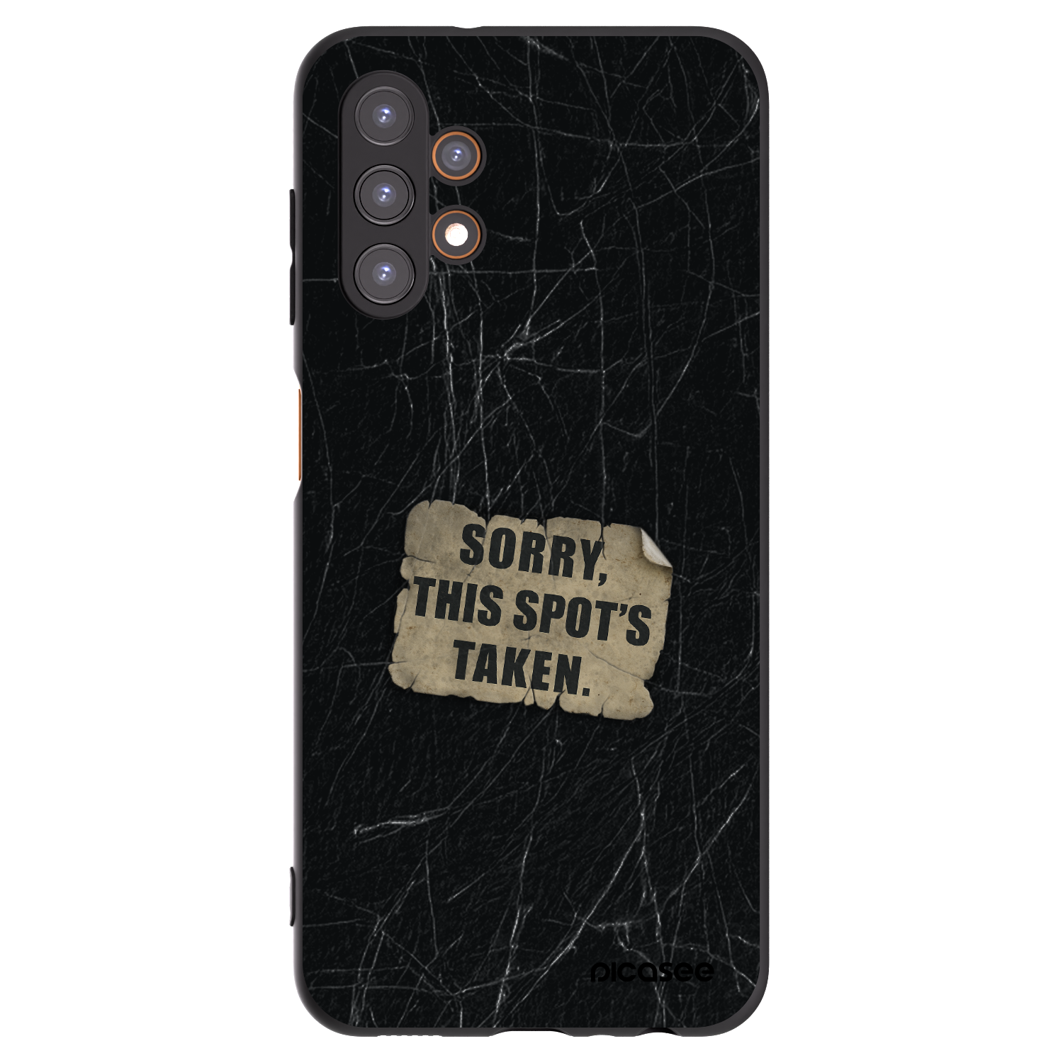 Picasee silikónový čierny obal pre Samsung Galaxy A13 4G A135 - SORRY