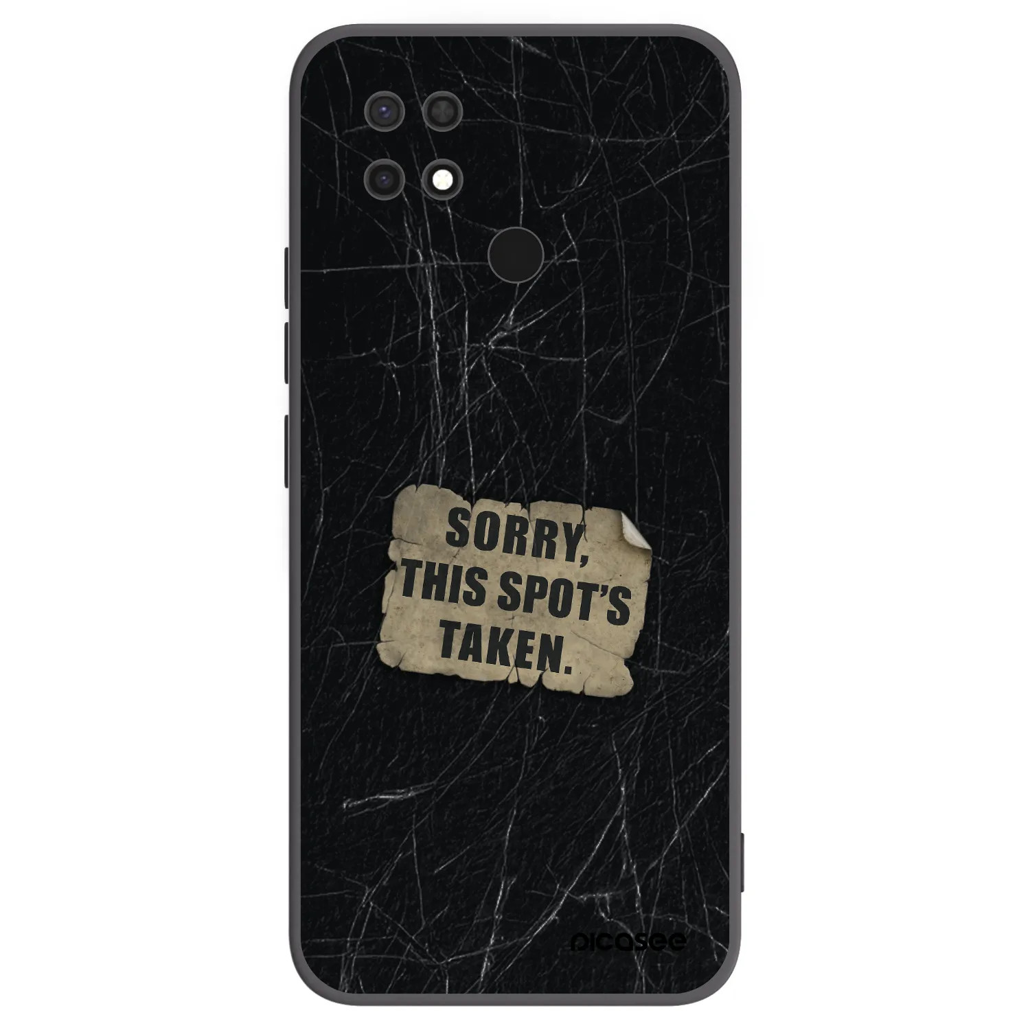 Picasee silikónový čierny obal pre Xiaomi Redmi 10C - SORRY