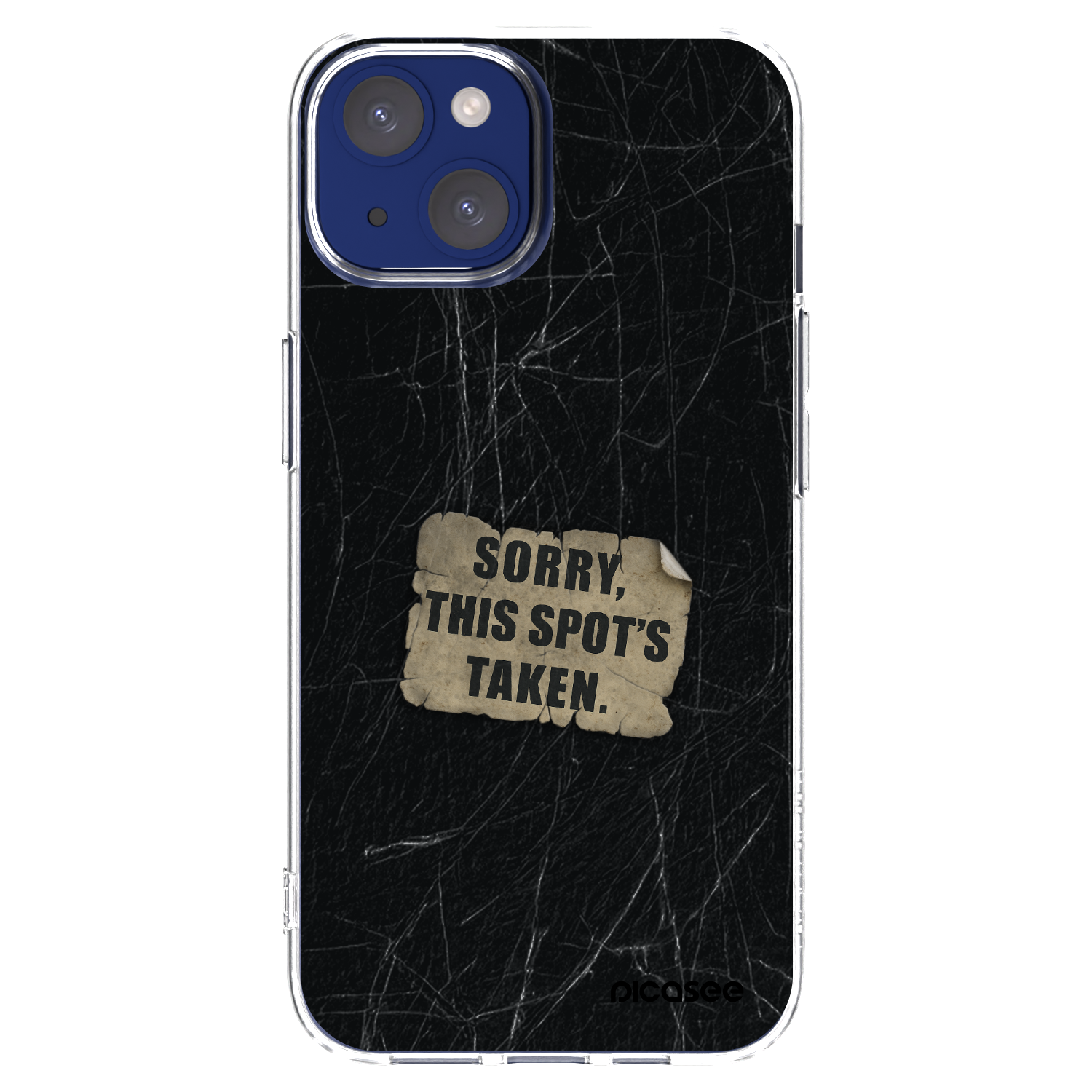 Silikónový prehľadný obal pre Apple iPhone 14 - SORRY