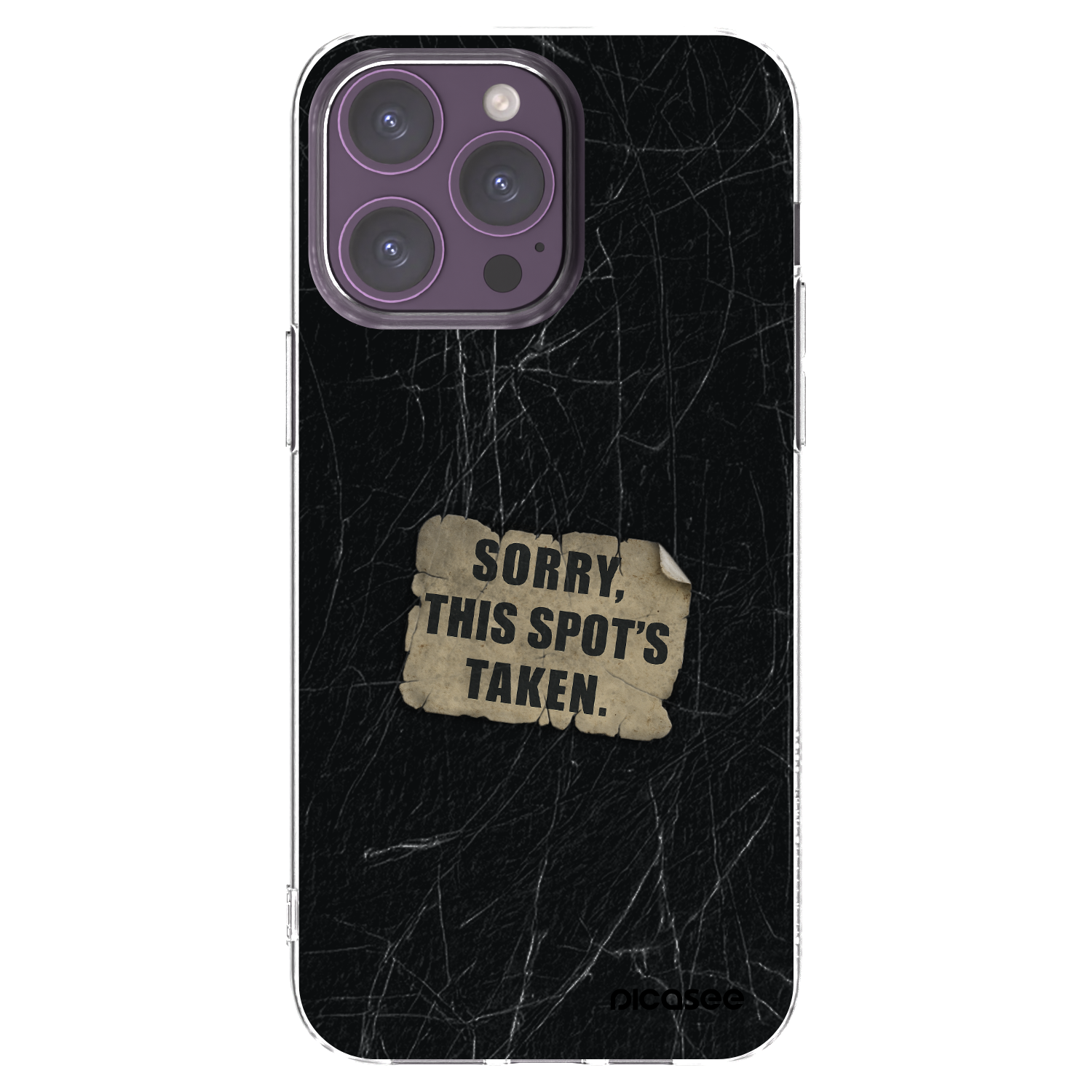 Picasee silikónový prehľadný obal pre Apple iPhone 14 Pro Max - SORRY